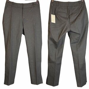 A New Day Gray Grey Curvy Stretch Split Hem Dress Pants 2